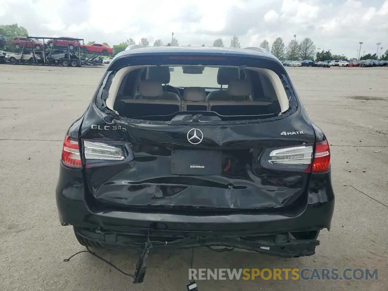 6 fotografías del automóvil dañado WDC0G4KB6KF665528 MERCEDES-BENZ GLC-CLASS 2019