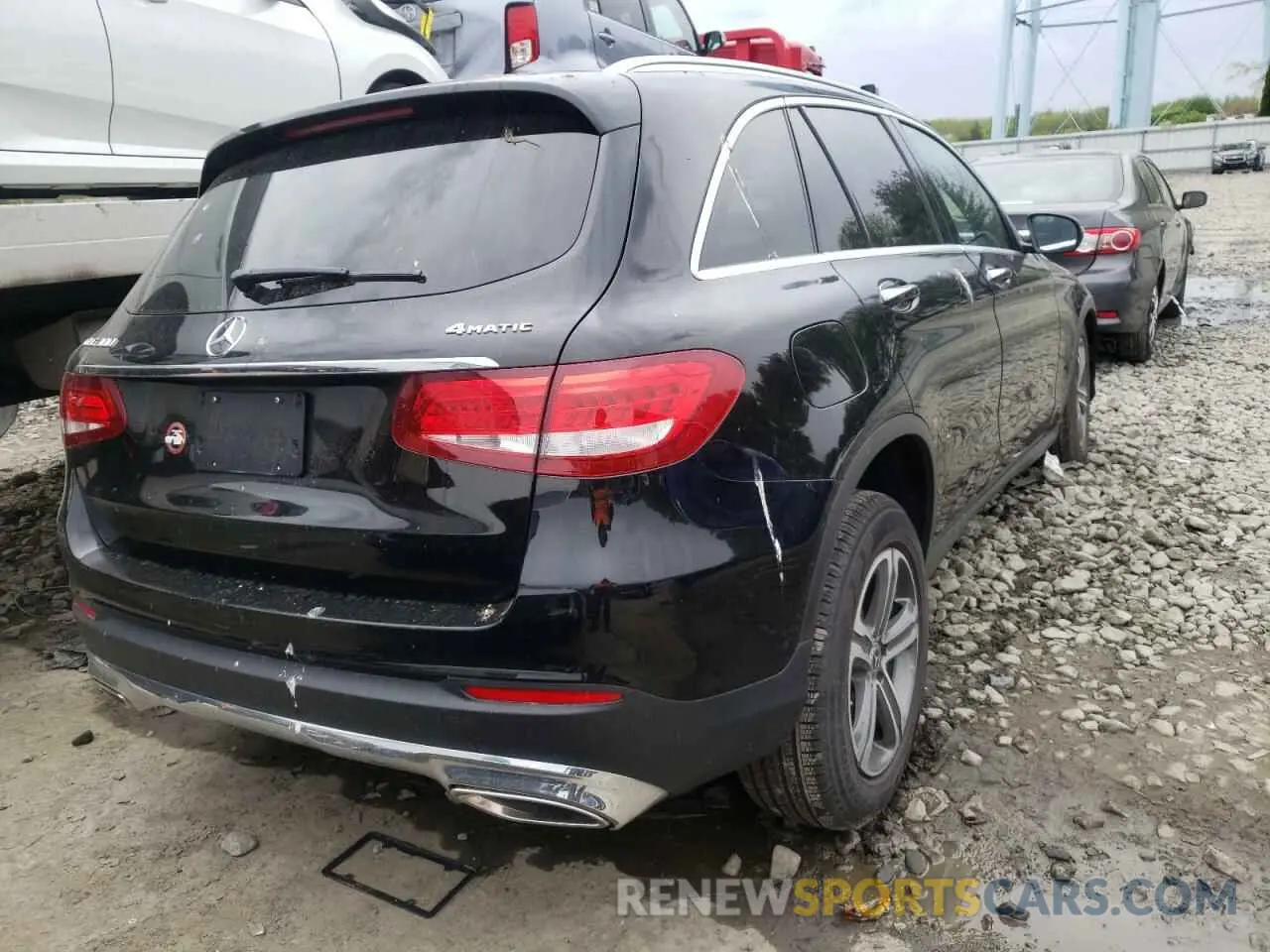 4 fotografías del automóvil dañado WDC0G4KB7KV123814 MERCEDES-BENZ GLC-CLASS 2019