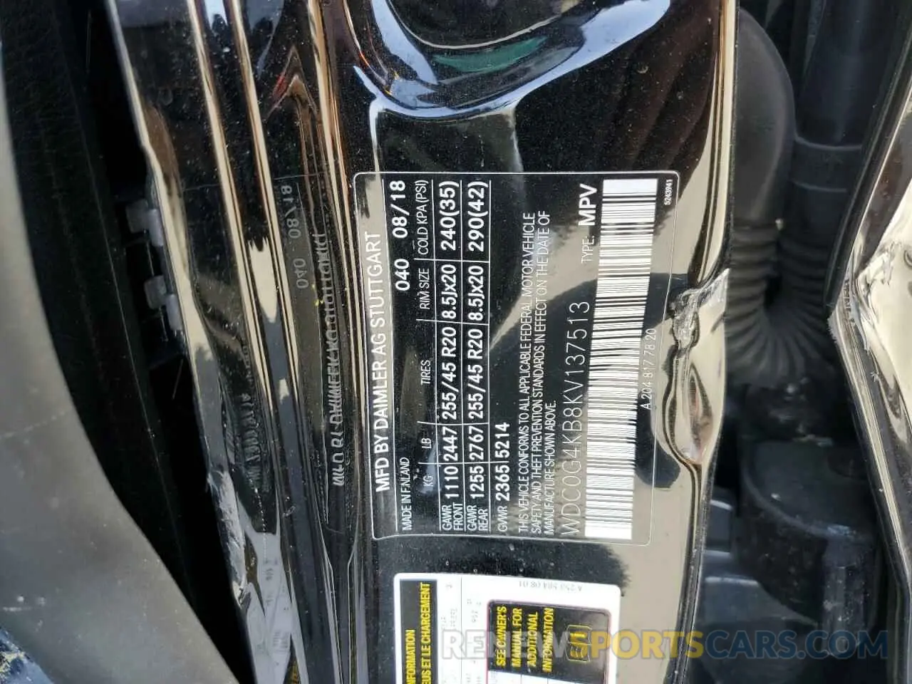 14 fotografías del automóvil dañado WDC0G4KB8KV137513 MERCEDES-BENZ GLC-CLASS 2019