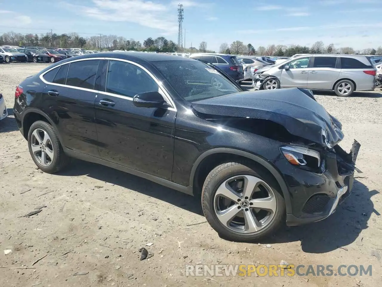 4 fotografías del automóvil dañado WDC0J4KB0KF583554 MERCEDES-BENZ GLC-CLASS 2019