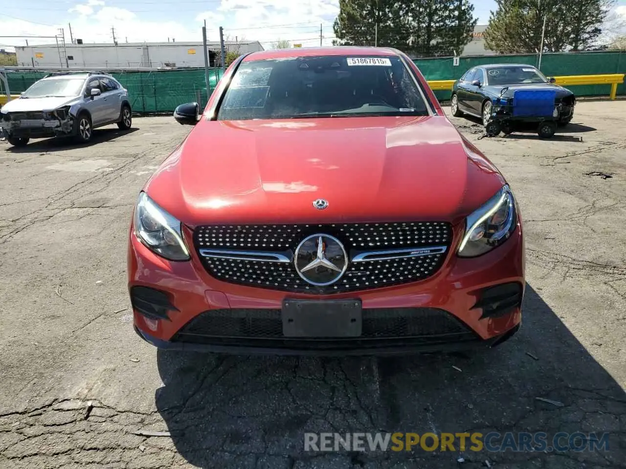 5 fotografías del automóvil dañado WDC0J6EBXKF534806 MERCEDES-BENZ GLC-CLASS 2019