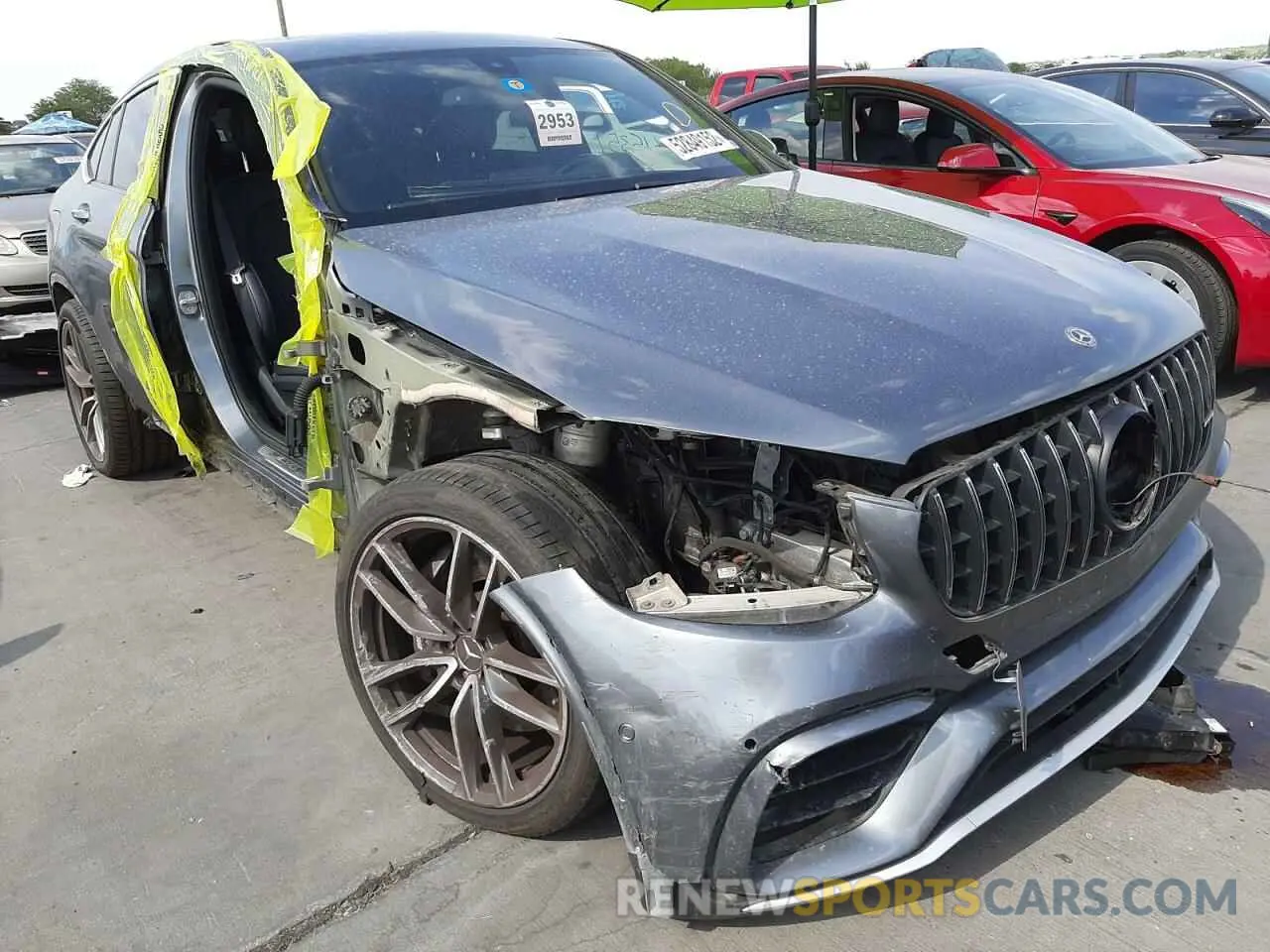 1 fotografías del automóvil dañado WDC0J8JBXKF564910 MERCEDES-BENZ GLC-CLASS 2019