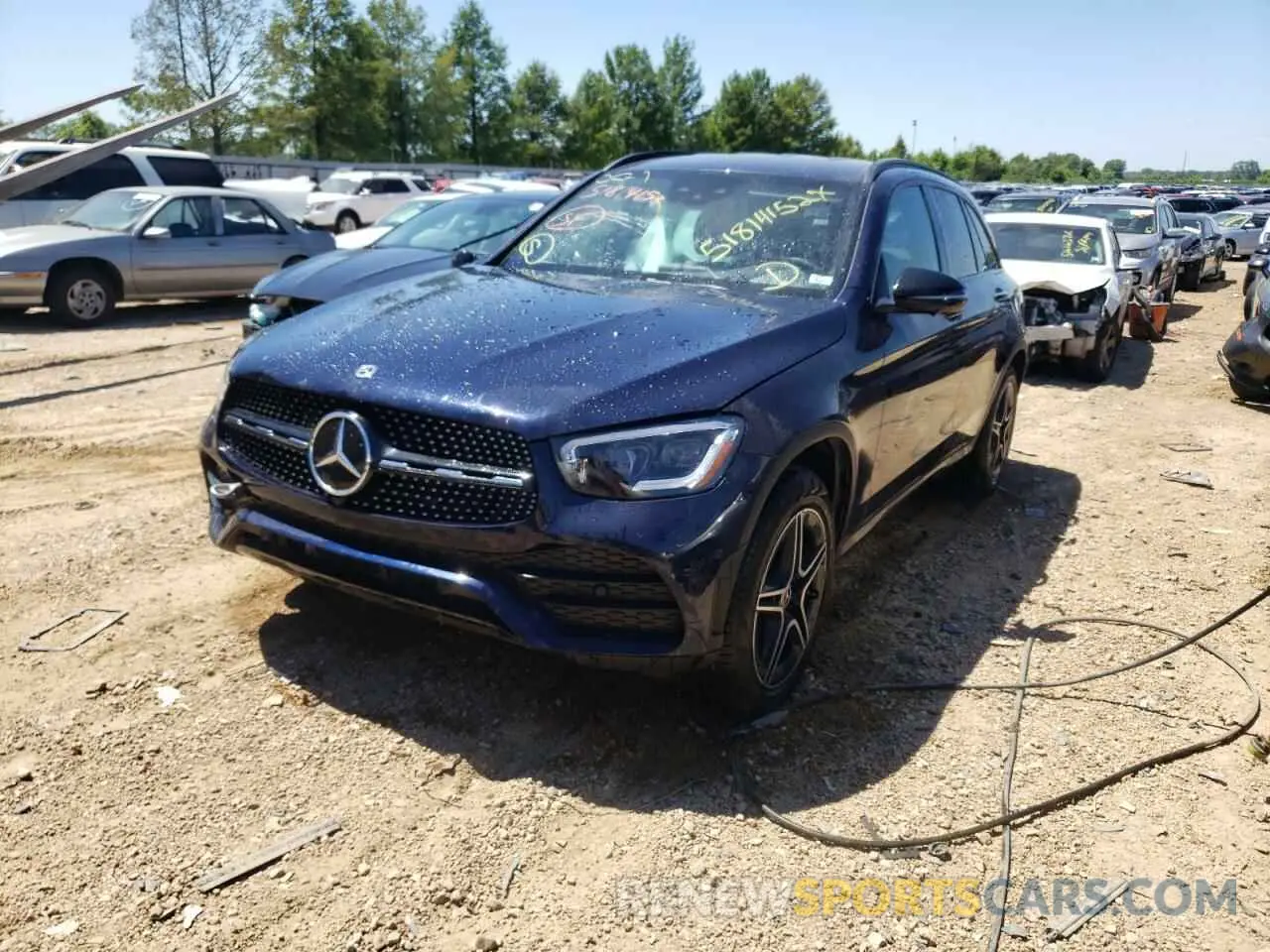 2 fotografías del automóvil dañado W1N0G8EB0LF788485 MERCEDES-BENZ GLC-CLASS 2020