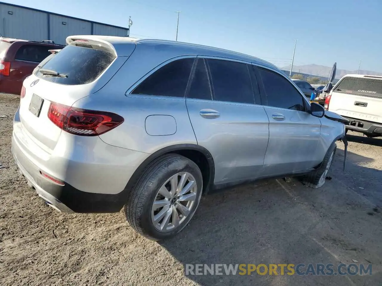 3 fotografías del automóvil dañado WDC0G8DB8LF673135 MERCEDES-BENZ GLC-CLASS 2020