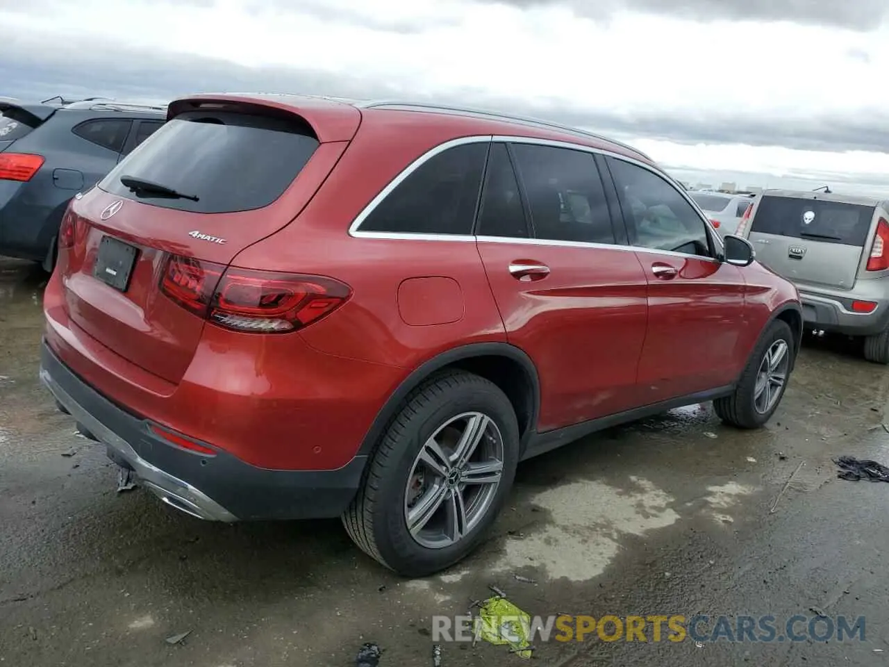 3 fotografías del automóvil dañado WDC0G8EB2LF742349 MERCEDES-BENZ GLC-CLASS 2020