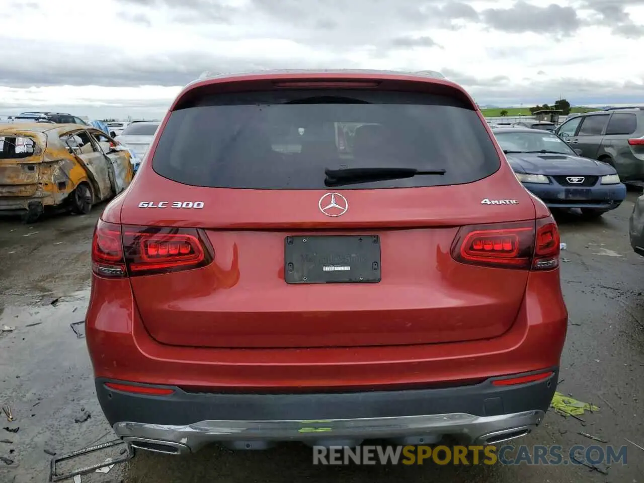 6 fotografías del automóvil dañado WDC0G8EB2LF742349 MERCEDES-BENZ GLC-CLASS 2020