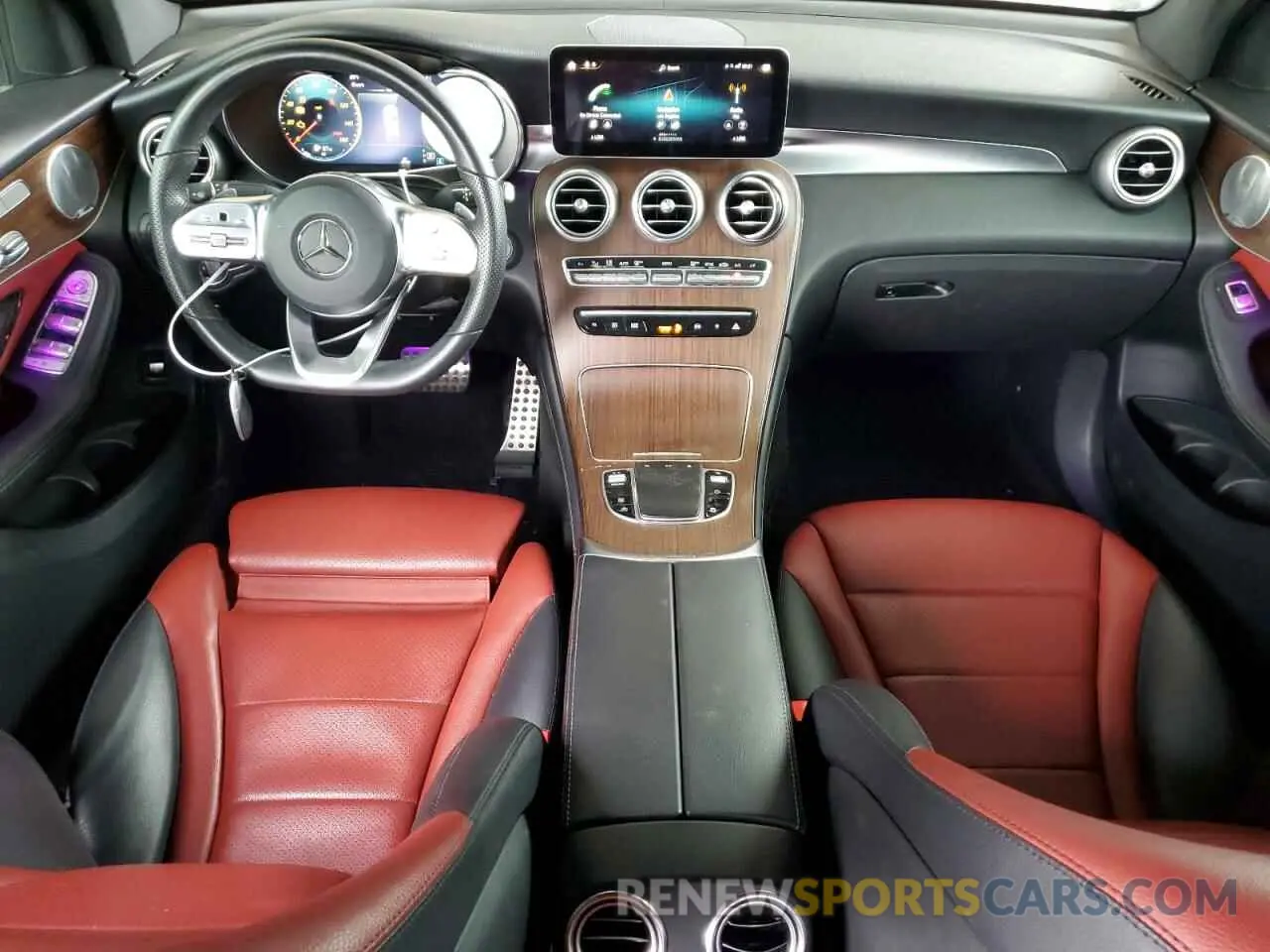 8 fotografías del automóvil dañado WDC0J8EB3LF675603 MERCEDES-BENZ GLC-CLASS 2020