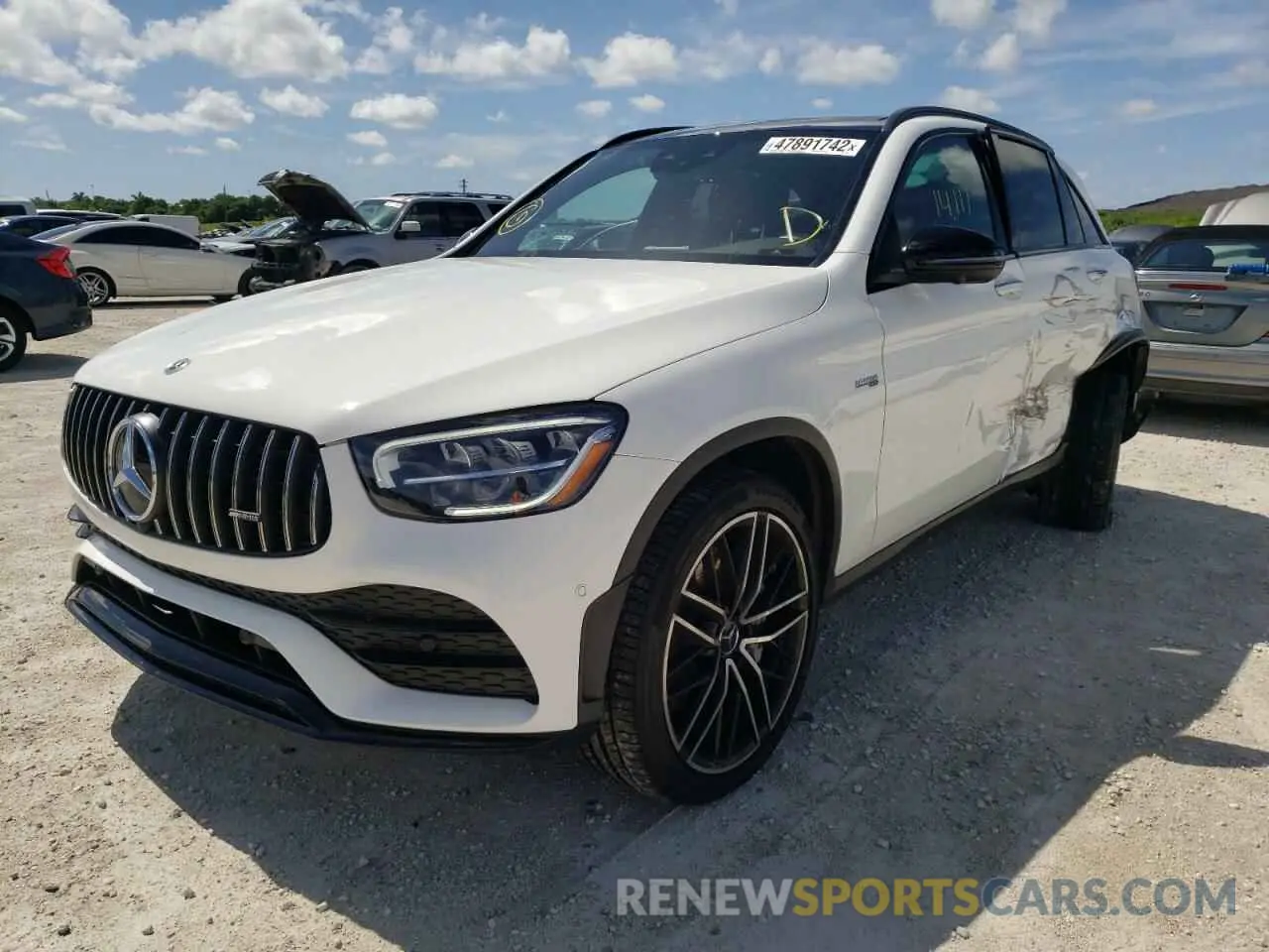 2 fotografías del automóvil dañado W1N0G6EB0MF913765 MERCEDES-BENZ GLC-CLASS 2021