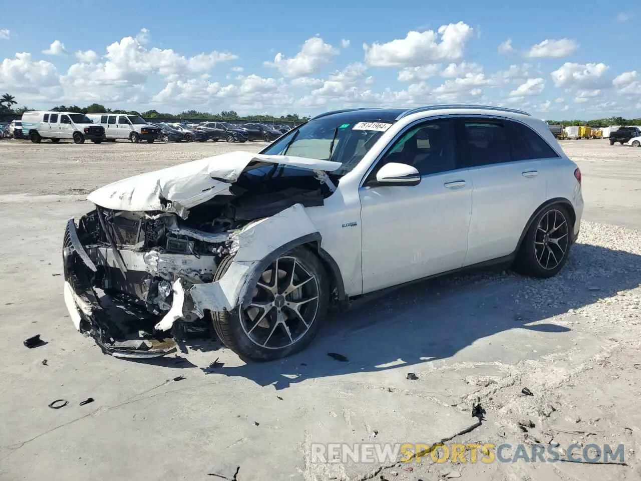 1 fotografías del automóvil dañado W1N0G6EB2MF948792 MERCEDES-BENZ GLC-CLASS 2021