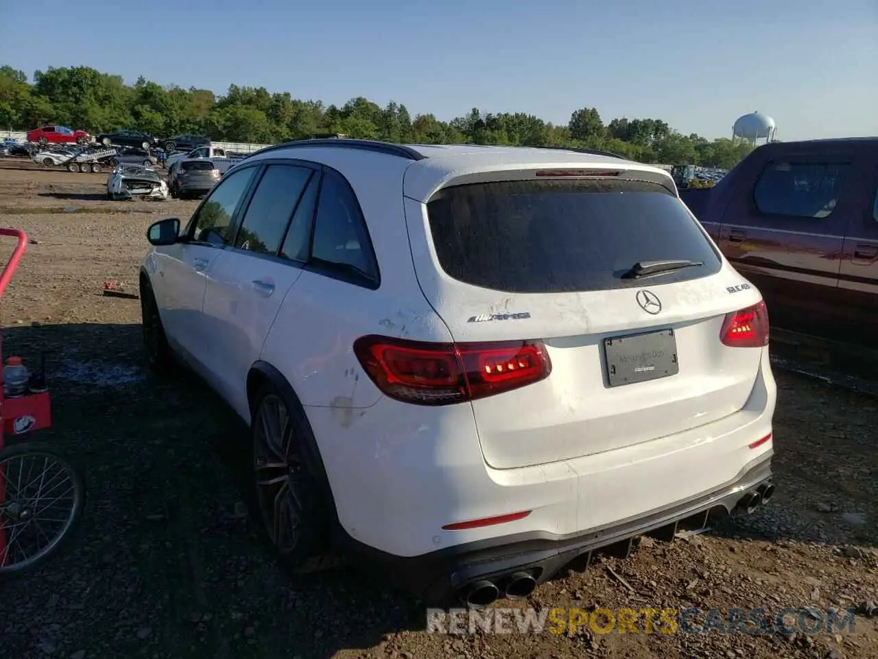 3 fotografías del automóvil dañado W1N0G6EB7MF989354 MERCEDES-BENZ GLC-CLASS 2021