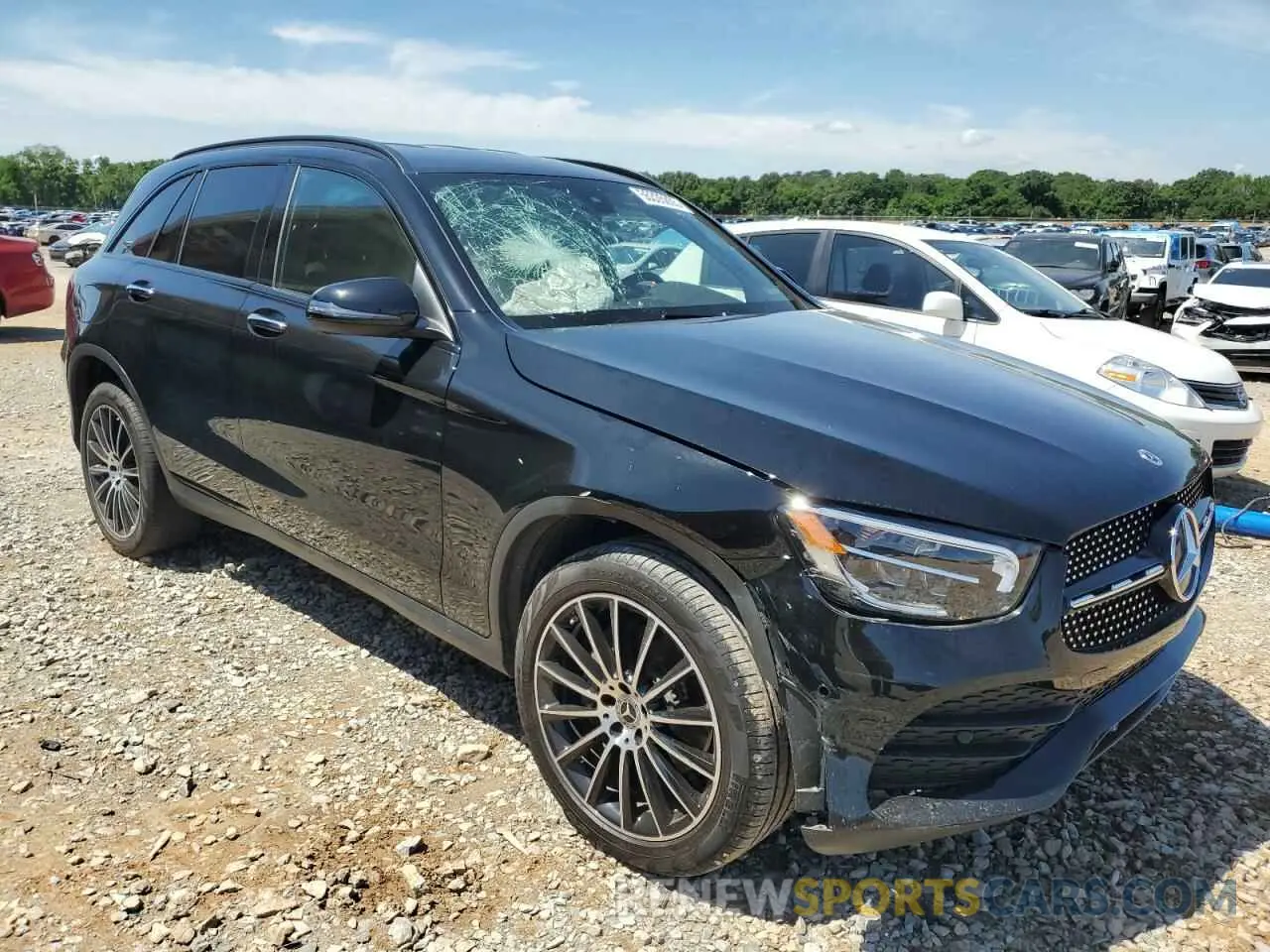 4 fotografías del automóvil dañado W1N0G8DB2MG011531 MERCEDES-BENZ GLC-CLASS 2021
