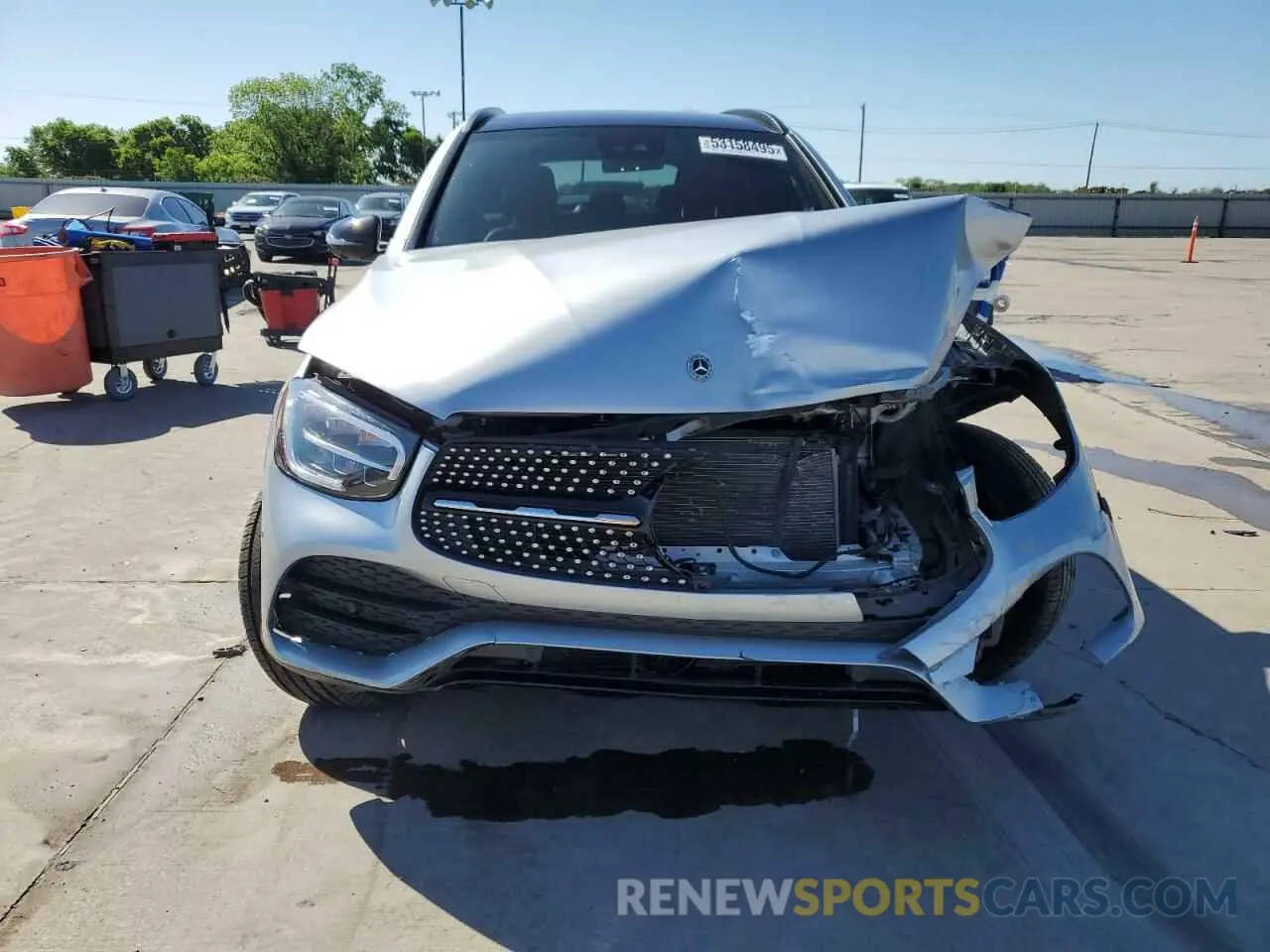 5 fotografías del automóvil dañado W1N0G8DB3MF927785 MERCEDES-BENZ GLC-CLASS 2021