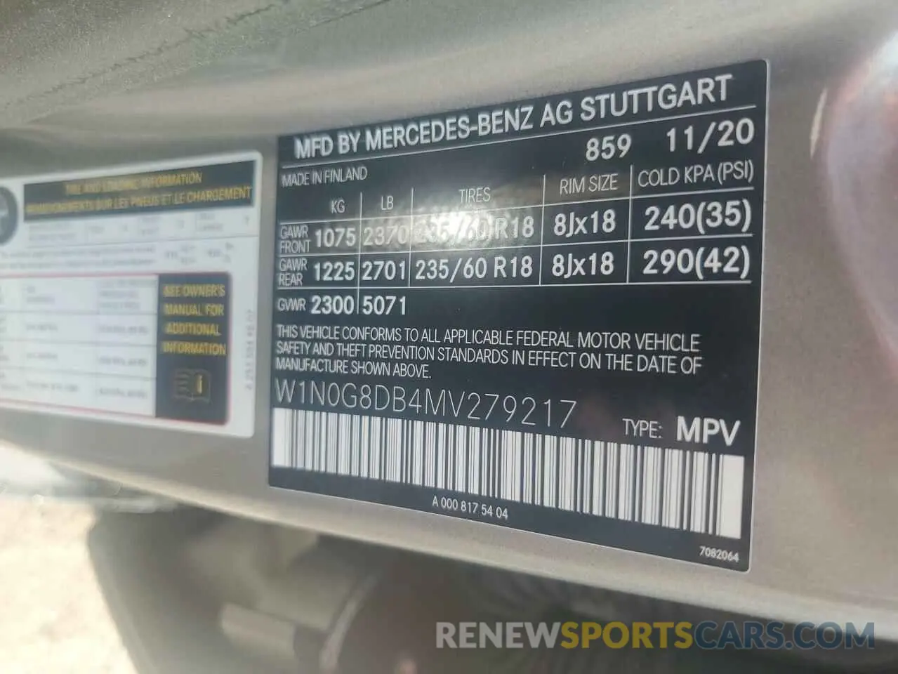 13 fotografías del automóvil dañado W1N0G8DB4MV279217 MERCEDES-BENZ GLC-CLASS 2021