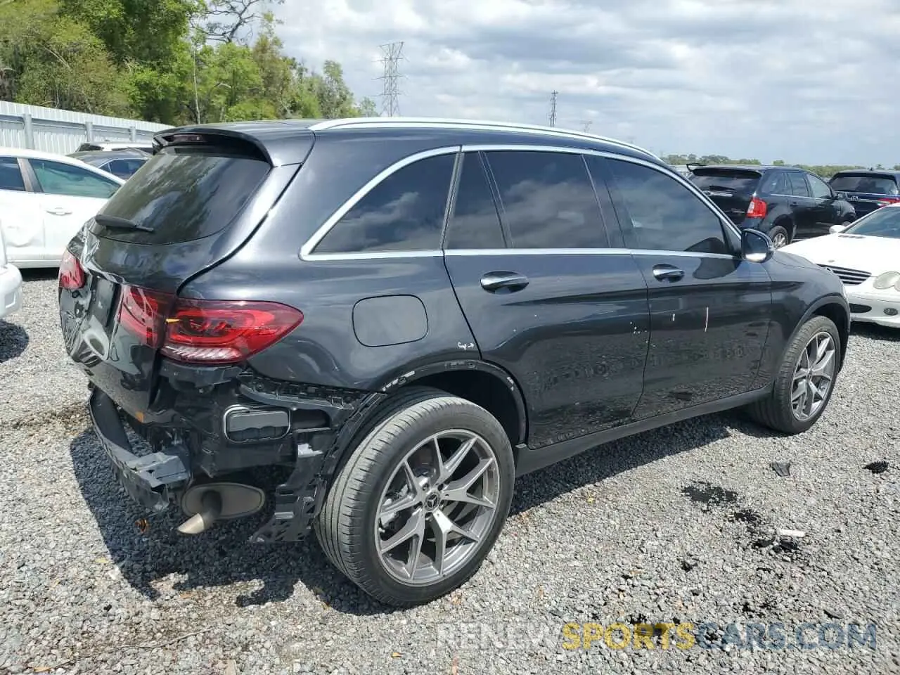 3 fotografías del automóvil dañado W1N0G8DB5MV301841 MERCEDES-BENZ GLC-CLASS 2021