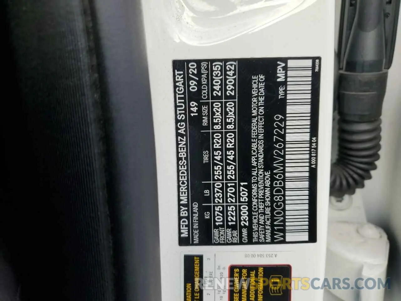 13 fotografías del automóvil dañado W1N0G8DB6MV267229 MERCEDES-BENZ GLC-CLASS 2021