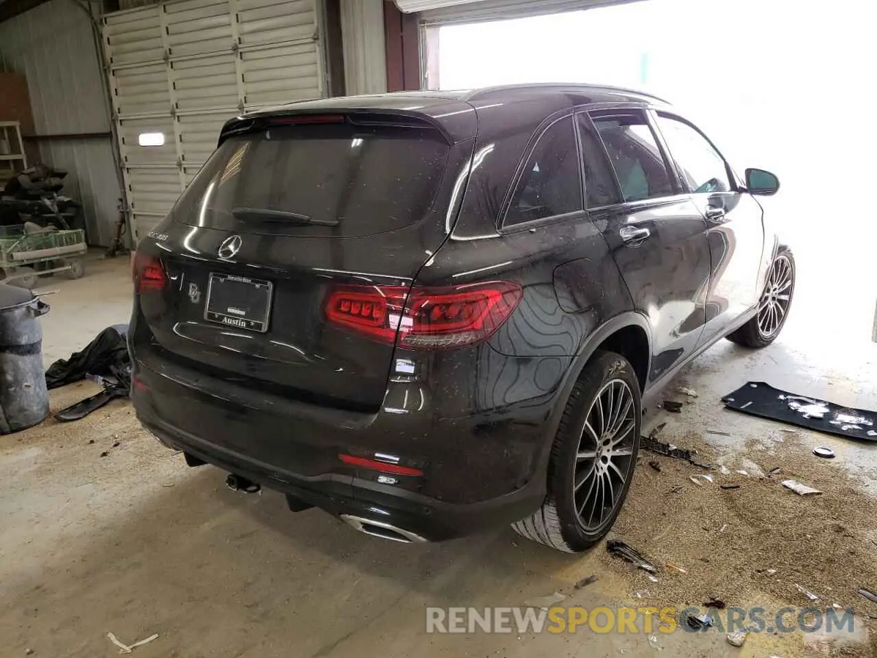 4 fotografías del automóvil dañado W1N0G8DB9MF870637 MERCEDES-BENZ GLC-CLASS 2021