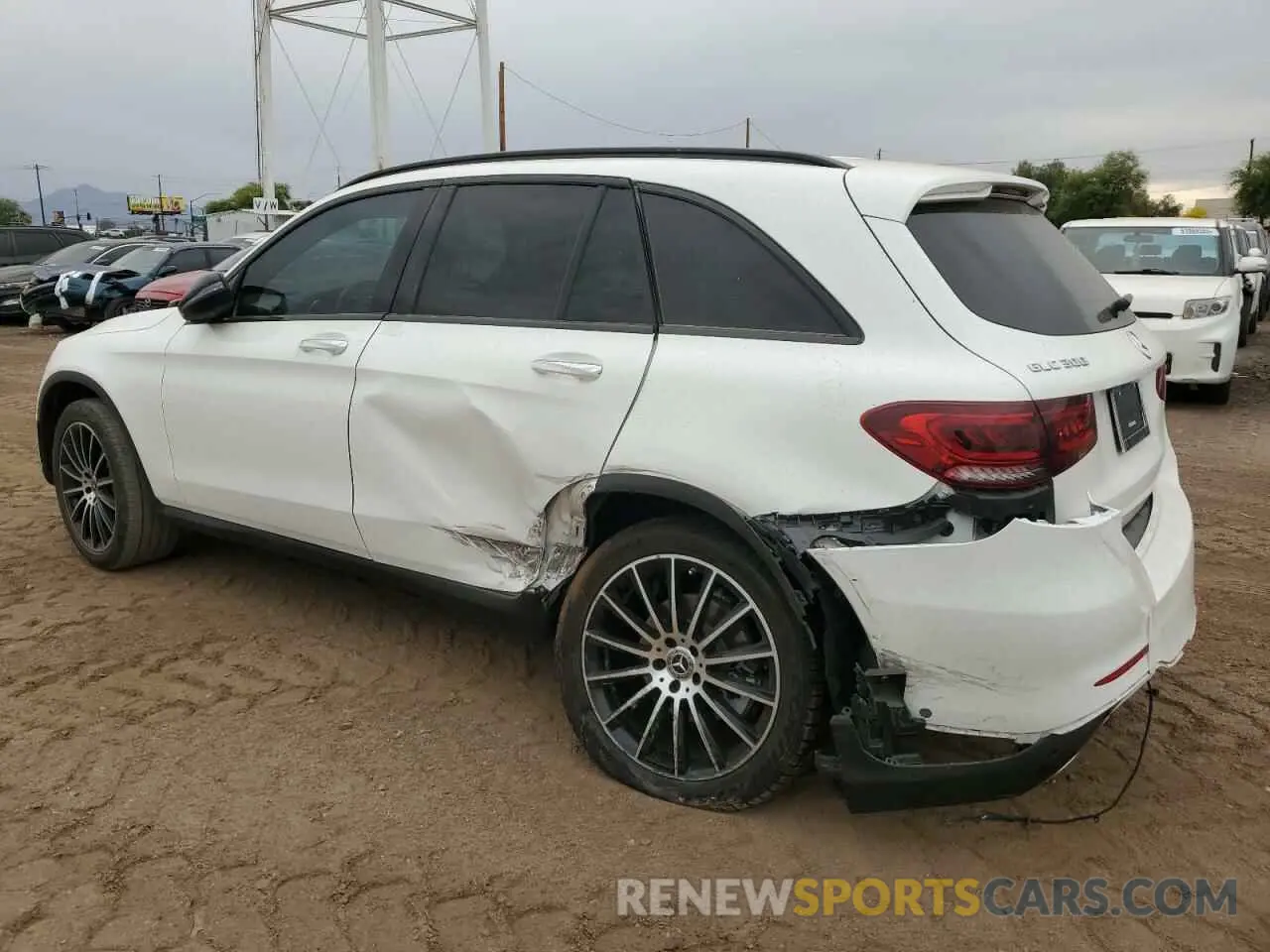 2 fotografías del automóvil dañado W1N0G8DB9MV324085 MERCEDES-BENZ GLC-CLASS 2021