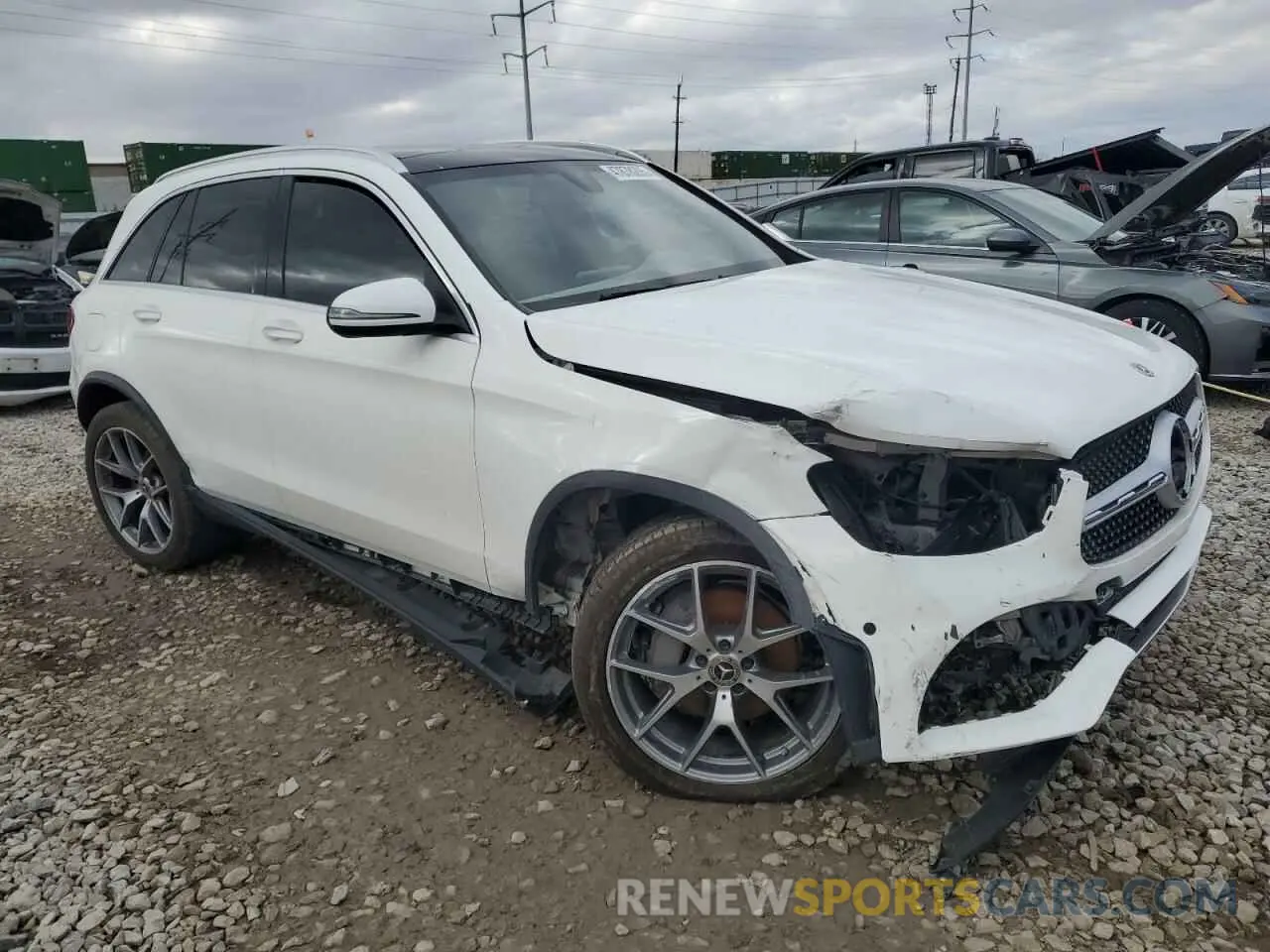 4 fotografías del automóvil dañado W1N0G8EB0MF877510 MERCEDES-BENZ GLC-CLASS 2021