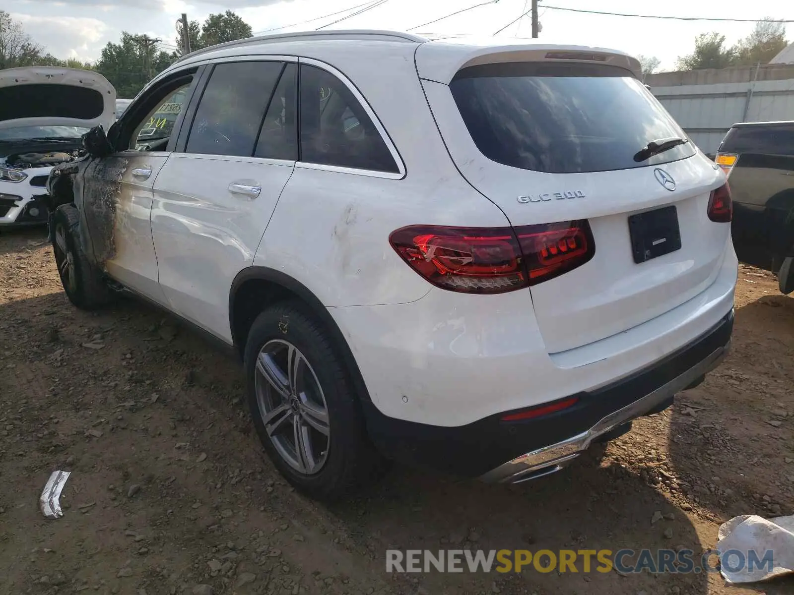 3 fotografías del automóvil dañado W1N0G8EB3MV296203 MERCEDES-BENZ GLC-CLASS 2021