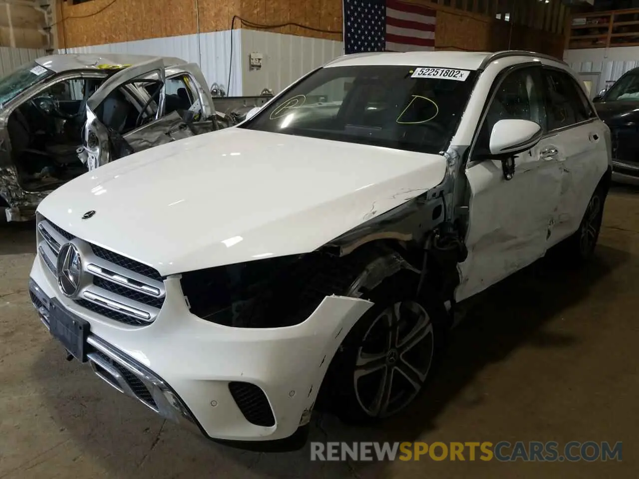 2 fotografías del automóvil dañado W1N0G8EB5MF920433 MERCEDES-BENZ GLC-CLASS 2021