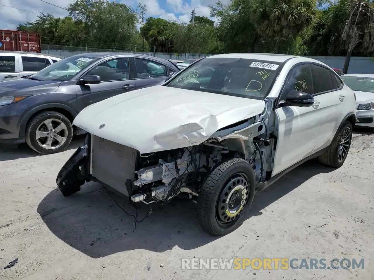 2 fotografías del automóvil dañado W1N0J8EB0MF937982 MERCEDES-BENZ GLC-CLASS 2021