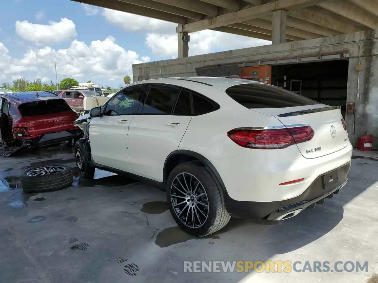 3 fotografías del automóvil dañado W1N0J8EB0MF937982 MERCEDES-BENZ GLC-CLASS 2021