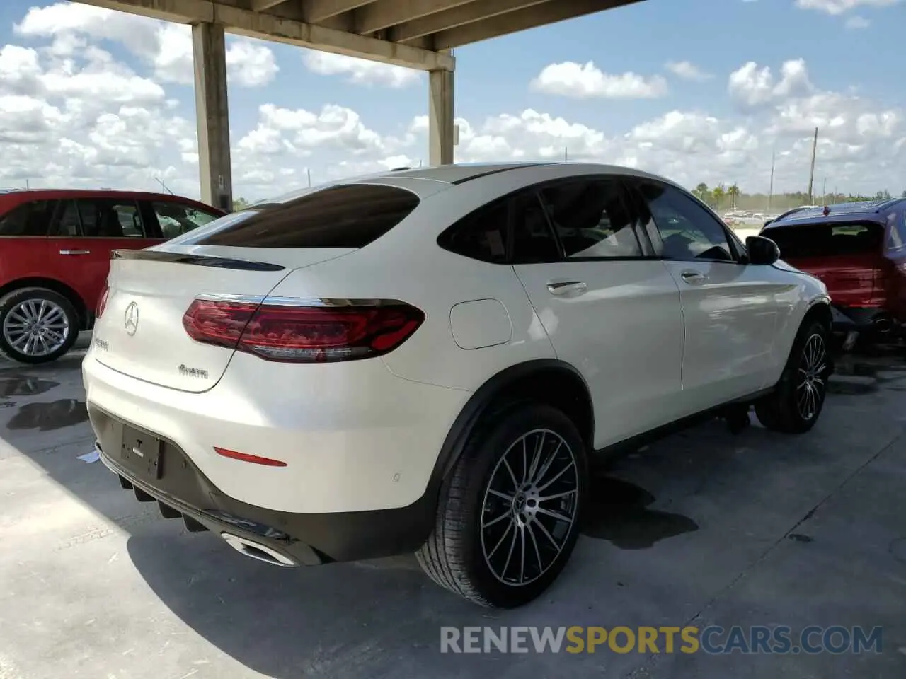 4 fotografías del automóvil dañado W1N0J8EB0MF937982 MERCEDES-BENZ GLC-CLASS 2021