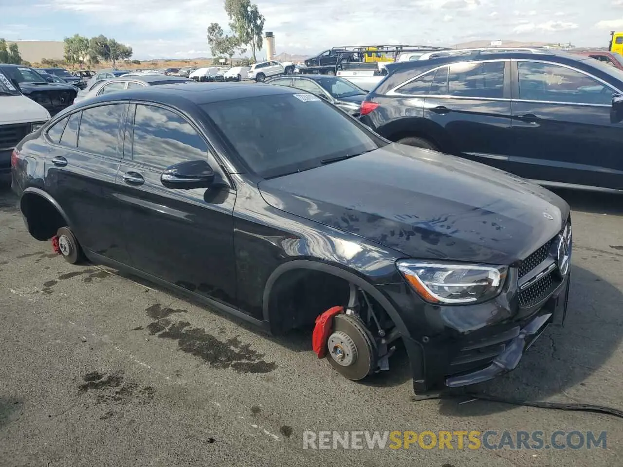 4 fotografías del automóvil dañado W1N0J8EB9MF963206 MERCEDES-BENZ GLC-CLASS 2021