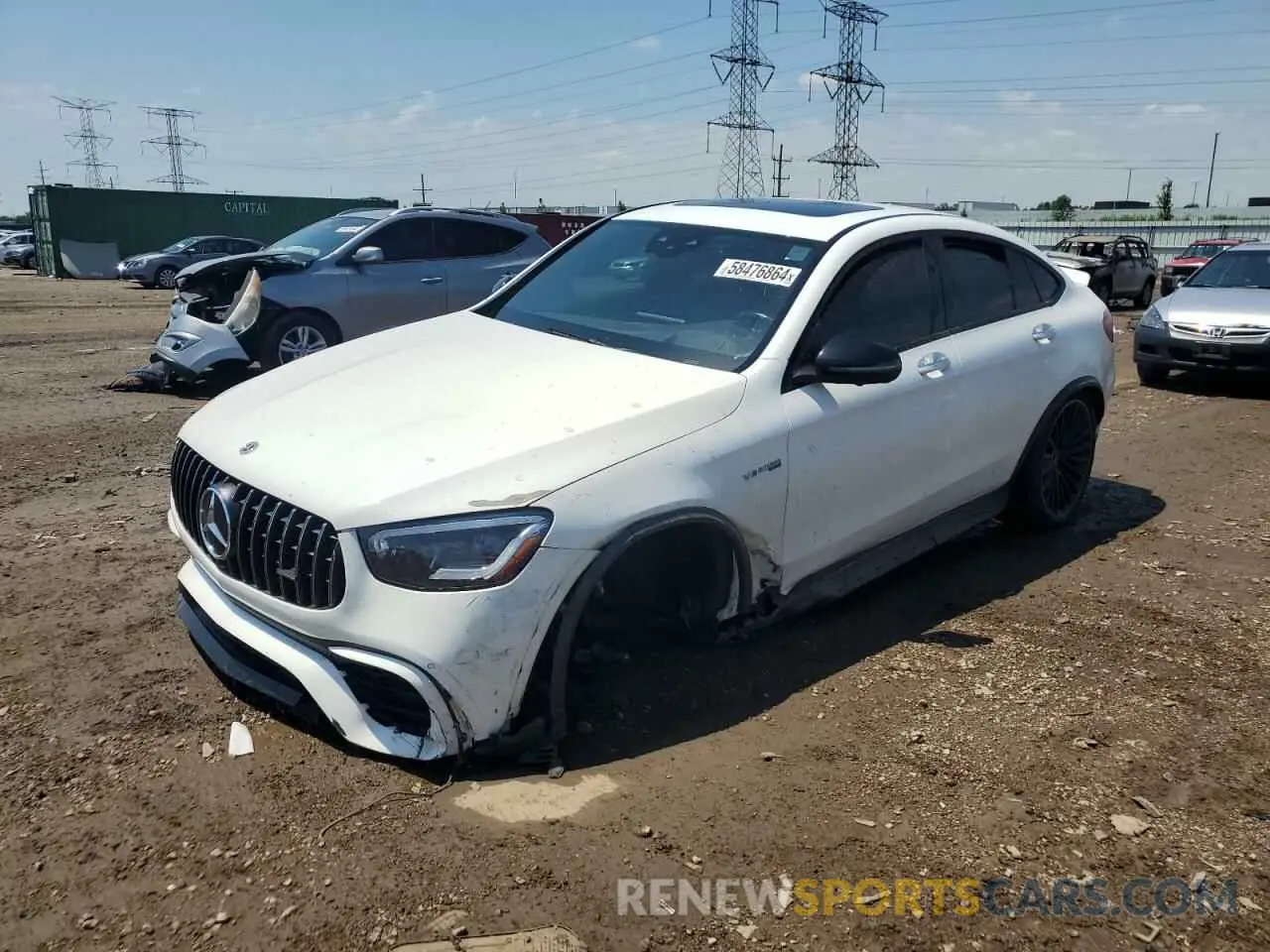 1 fotografías del automóvil dañado W1N0J8JB5MF882466 MERCEDES-BENZ GLC-CLASS 2021