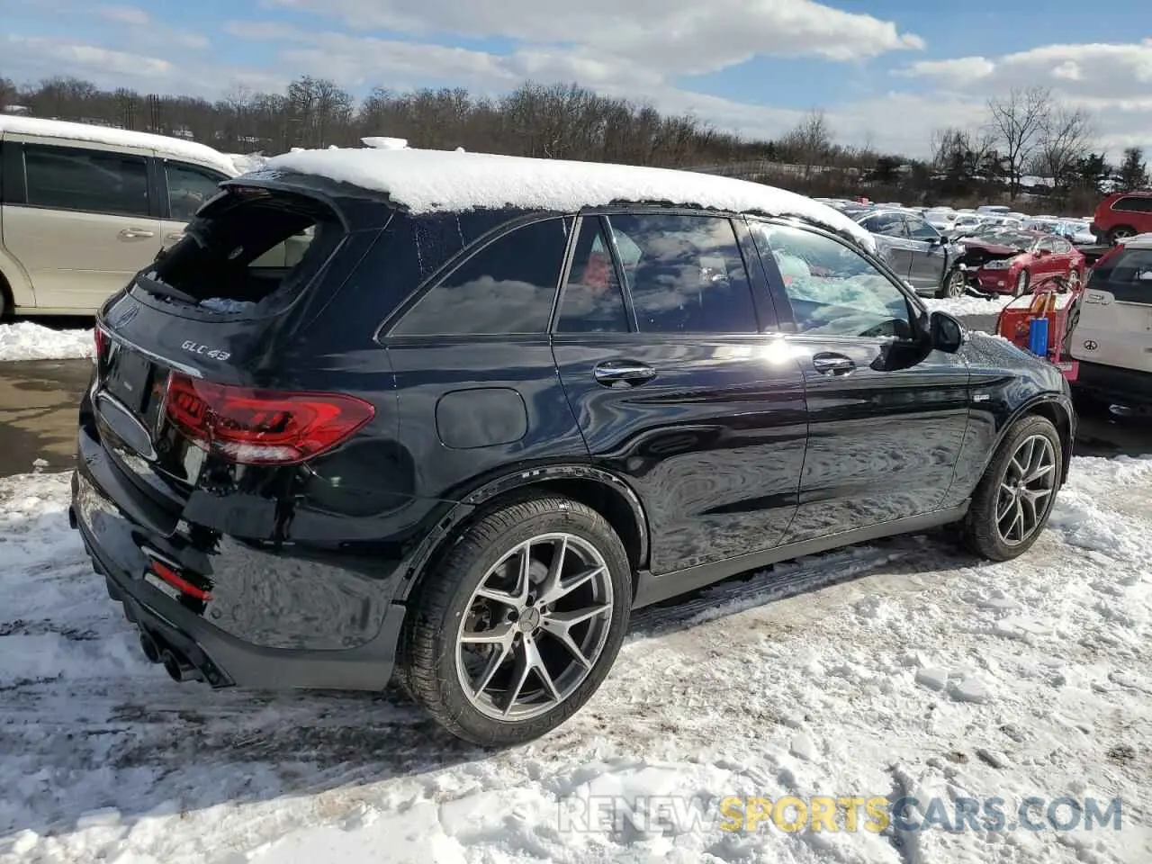 3 fotografías del automóvil dañado W1N0G6EB2NG083558 MERCEDES-BENZ GLC-CLASS 2022