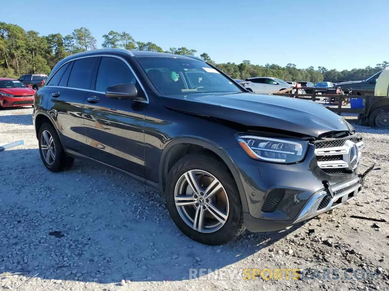 4 fotografías del automóvil dañado W1N0G8DB1NV336734 MERCEDES-BENZ GLC-CLASS 2022