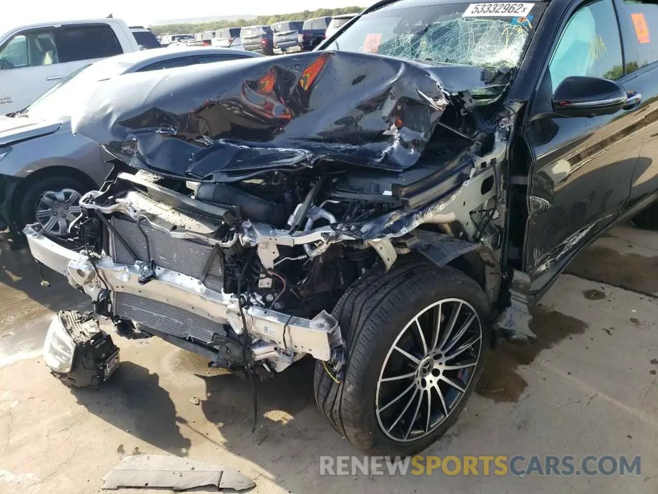 9 fotografías del automóvil dañado W1N0G8DB3NG040179 MERCEDES-BENZ GLC-CLASS 2022