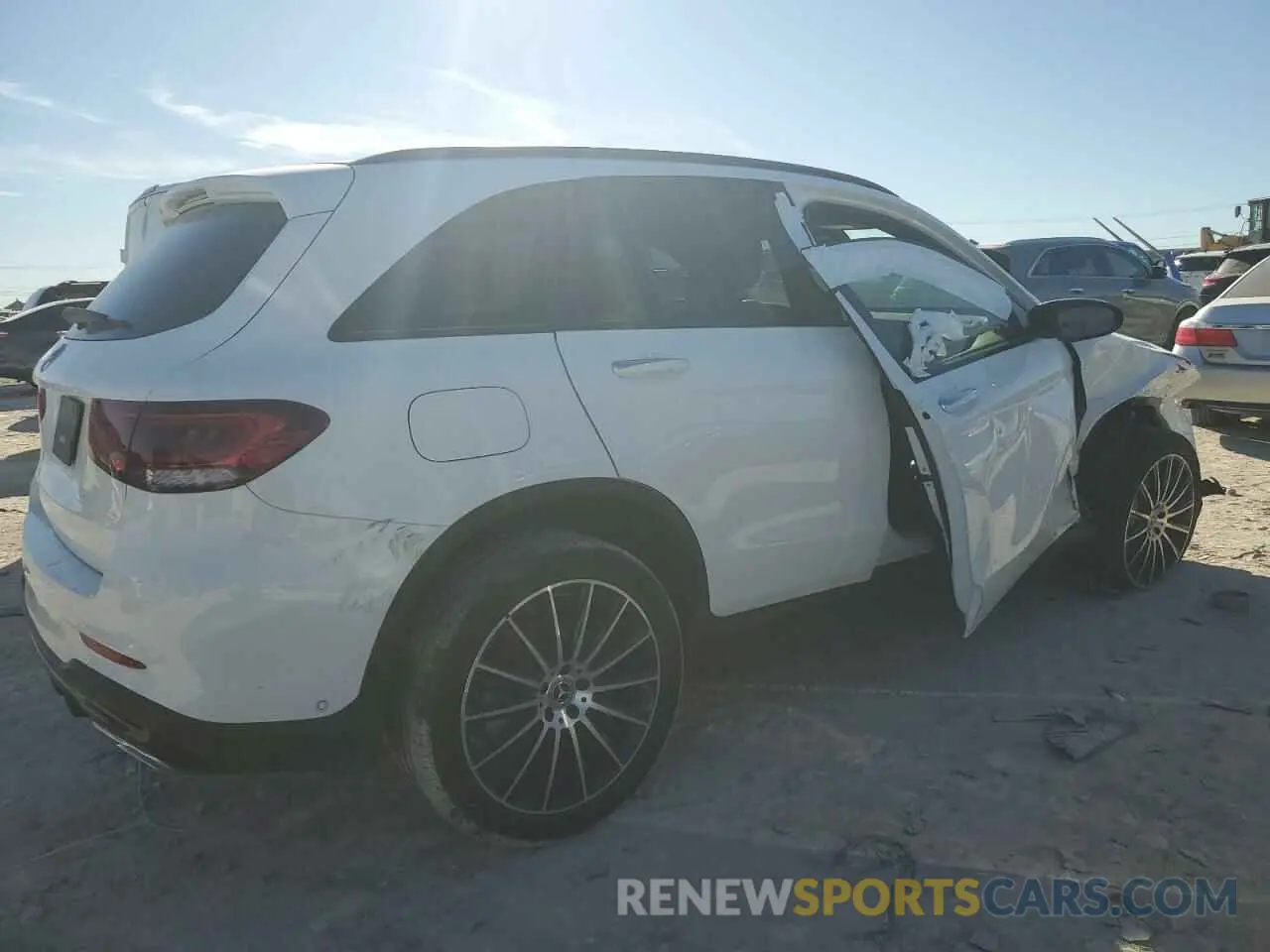 3 fotografías del automóvil dañado W1N0G8DB3NG082884 MERCEDES-BENZ GLC-CLASS 2022