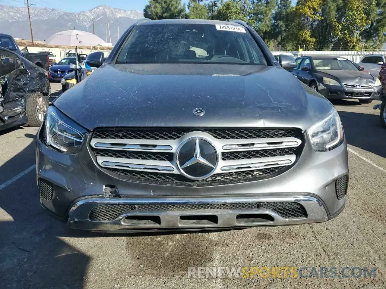 5 fotografías del automóvil dañado W1N0G8DB3NV338159 MERCEDES-BENZ GLC-CLASS 2022