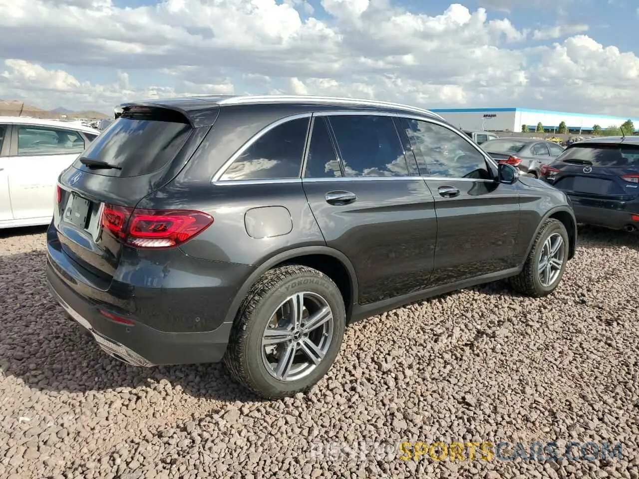 3 fotografías del automóvil dañado W1N0G8DB3NV382744 MERCEDES-BENZ GLC-CLASS 2022