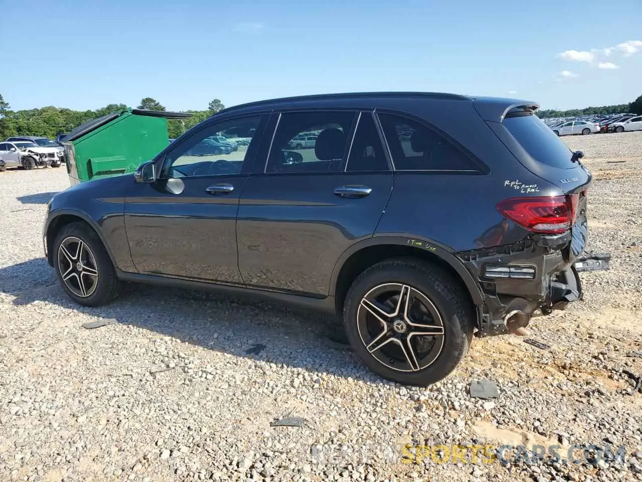 2 fotografías del automóvil dañado W1N0G8DB4NV326568 MERCEDES-BENZ GLC-CLASS 2022