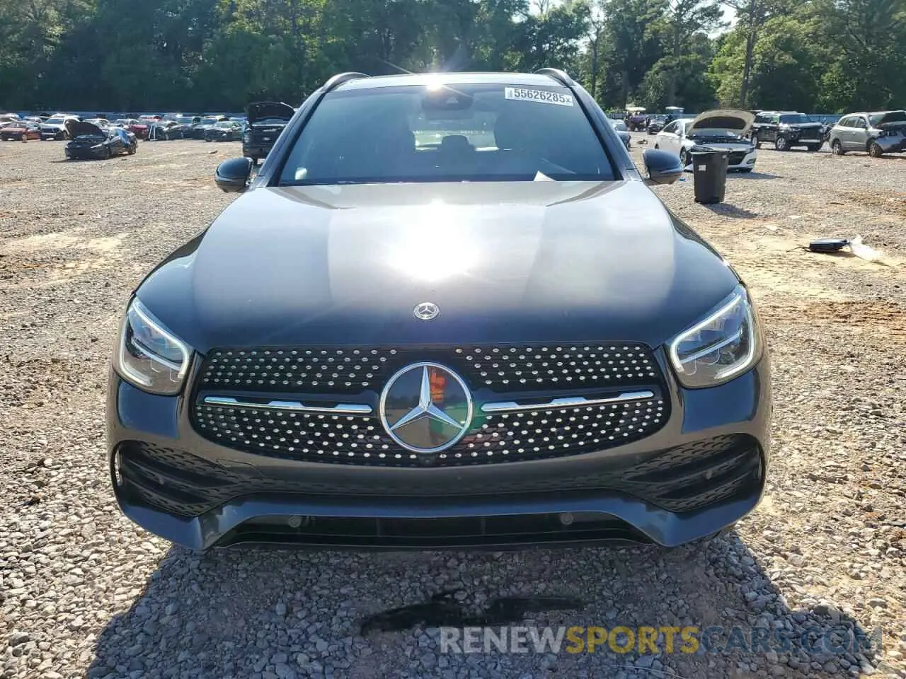 5 fotografías del automóvil dañado W1N0G8DB4NV326568 MERCEDES-BENZ GLC-CLASS 2022
