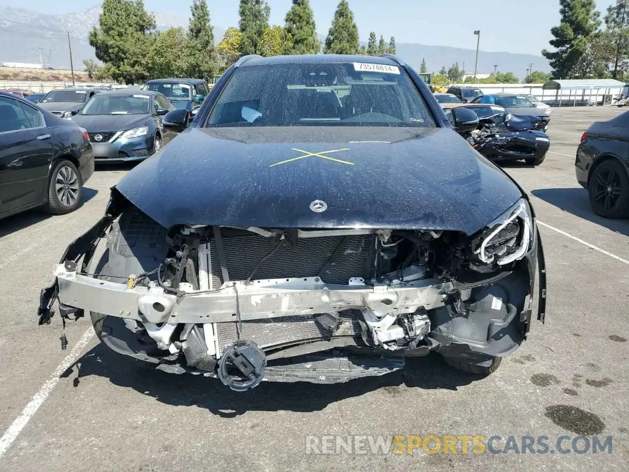 5 fotografías del automóvil dañado W1N0G8DB5NV337966 MERCEDES-BENZ GLC-CLASS 2022