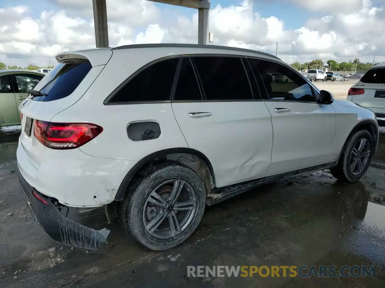 3 fotografías del automóvil dañado W1N0G8DB6NV366313 MERCEDES-BENZ GLC-CLASS 2022