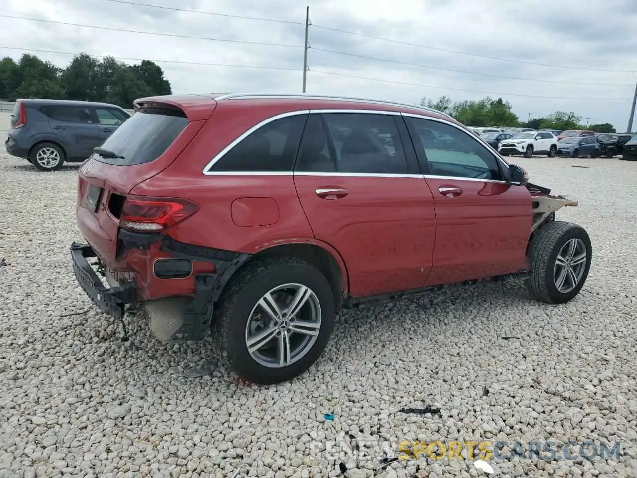 3 fotografías del automóvil dañado W1N0G8DB8NV389091 MERCEDES-BENZ GLC-CLASS 2022