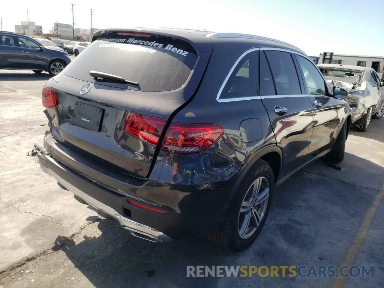 4 fotografías del automóvil dañado W1N0G8DB9NV325531 MERCEDES-BENZ GLC-CLASS 2022
