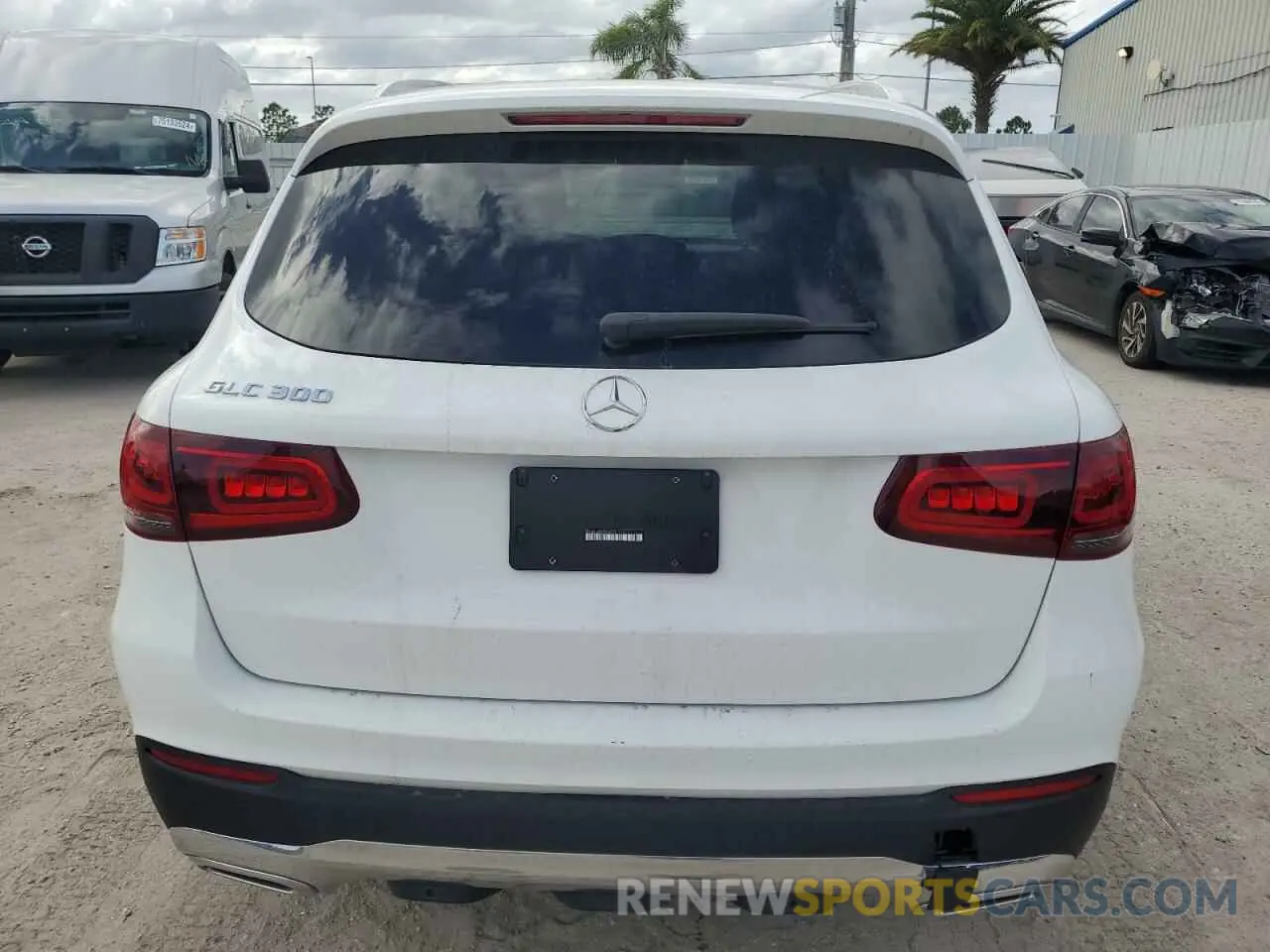 6 fotografías del automóvil dañado W1N0G8DB9NV331233 MERCEDES-BENZ GLC-CLASS 2022