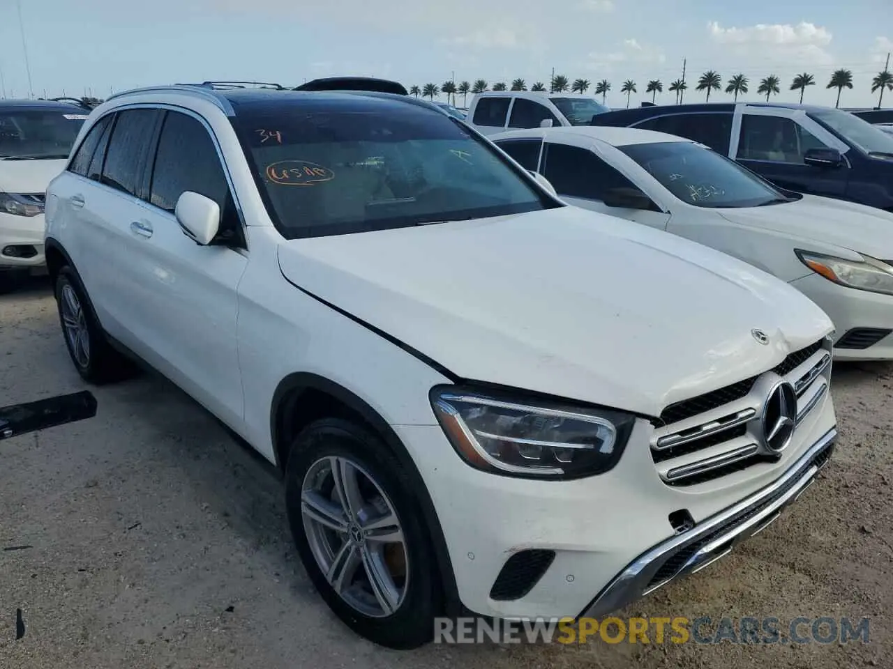 4 fotografías del automóvil dañado W1N0G8DBXNG043614 MERCEDES-BENZ GLC-CLASS 2022