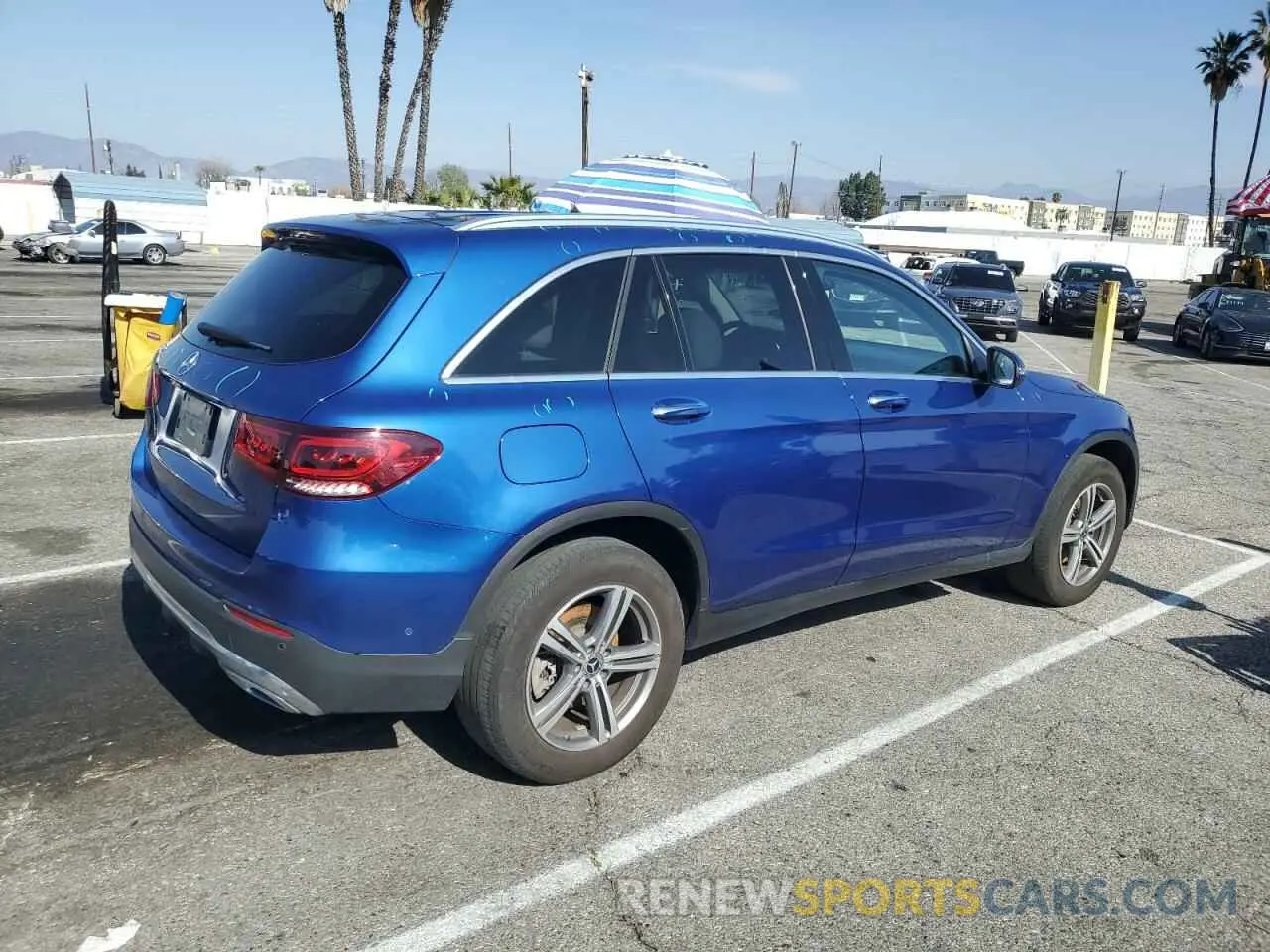 3 fotografías del automóvil dañado W1N0G8DBXNG065418 MERCEDES-BENZ GLC-CLASS 2022