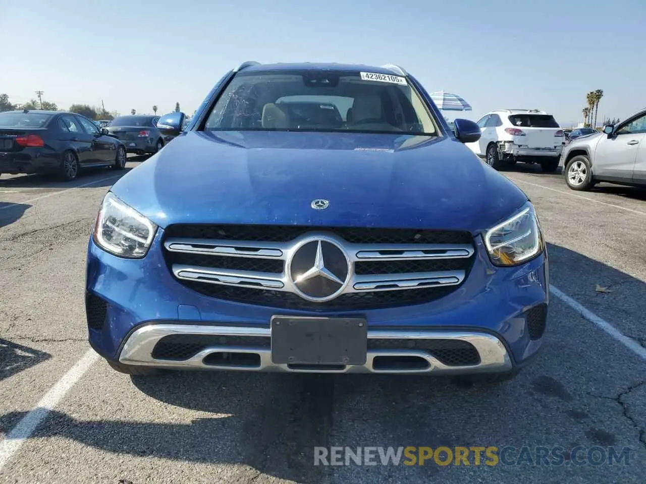 5 fotografías del automóvil dañado W1N0G8DBXNG065418 MERCEDES-BENZ GLC-CLASS 2022