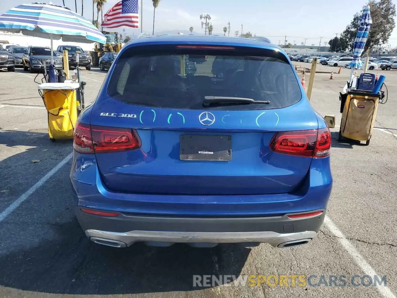 6 fotografías del automóvil dañado W1N0G8DBXNG065418 MERCEDES-BENZ GLC-CLASS 2022