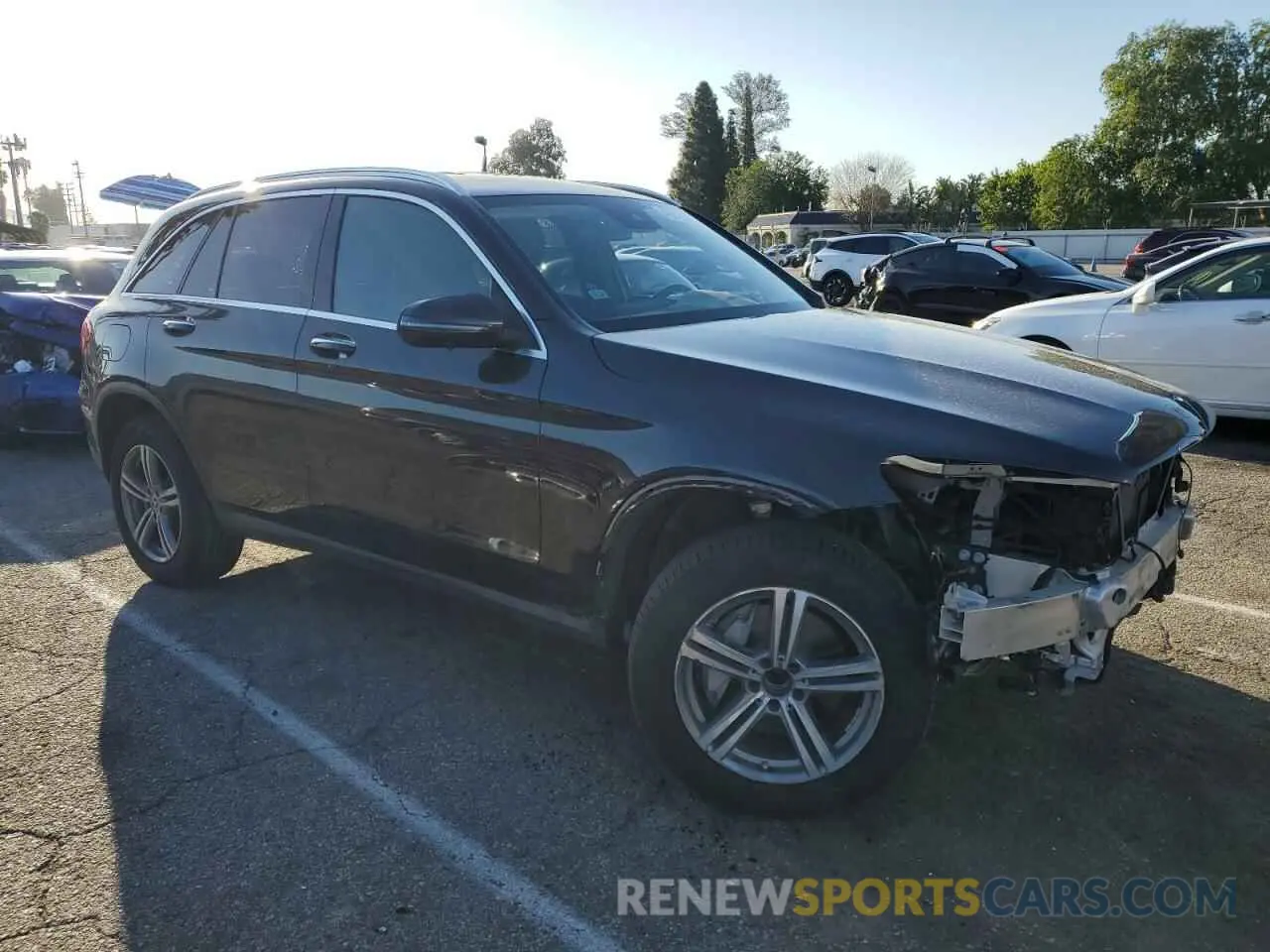 4 fotografías del automóvil dañado W1N0G8DBXNV372874 MERCEDES-BENZ GLC-CLASS 2022
