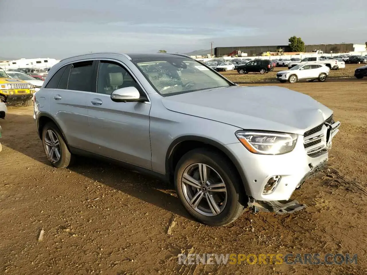 4 fotografías del automóvil dañado W1N0G8EB0NG042857 MERCEDES-BENZ GLC-CLASS 2022