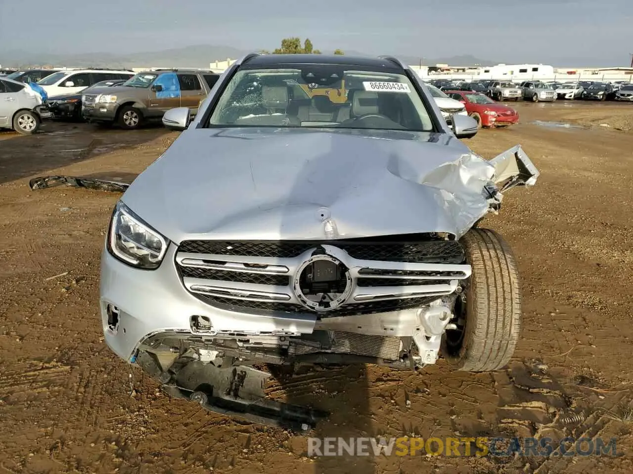 5 fotografías del automóvil dañado W1N0G8EB0NG042857 MERCEDES-BENZ GLC-CLASS 2022
