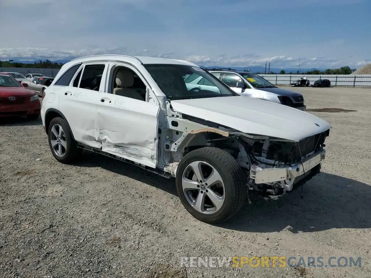 4 fotografías del automóvil dañado W1N0G8EB0NV395997 MERCEDES-BENZ GLC-CLASS 2022